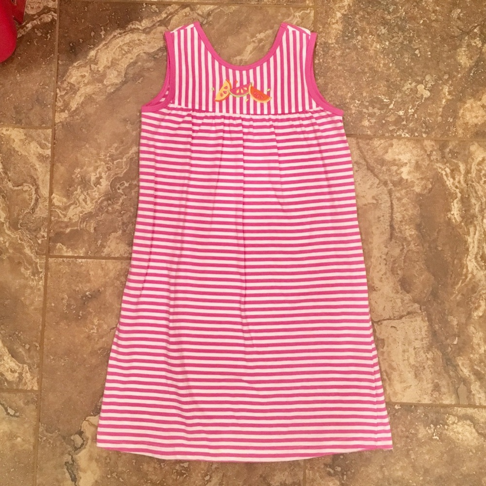 Patsy Aiken girl’s size 10 watermelon stripe dress